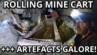 FOUND THE HIDDEN MINE CARTS In the 1700’s ABANDONED MINE -Part2 #mineexploration #abandonedmine