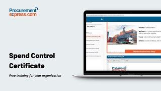 Spend Control Certificate - Free Training From ProcurementExpress.com