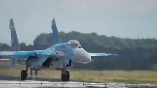 Danish Airshow 2016 Skrydstrup - Ukrainian Su-27 Practice Flight 18.06.