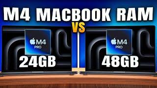 M4 Pro 24GB Ram vs 48GB Ram | How much RAM do you need in your Mac?