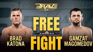 Brad Katona vs Gamzat Magomedov  | FREE FIGHTS | BRAVE CF | MMA