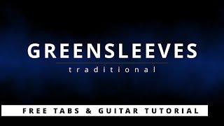 Greensleeves - guitar tutorial, fingerstyle lesson + TAB