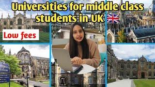 Universities with low fees in UK|| INDIAN STUDENT IN UK