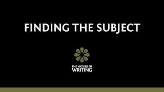 Finding the Subject | Sentence Structure | The Nature of Writing