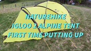 (NOT A REVIEW) NATUREHIKE IGLOO 2 ALPINE TENT - FIRST TIME PUTTING UP