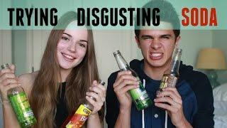 Trying Disgusting Soda Flavors (w/ Sasha Spilberg) | Brent Rivera