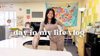 DAY IN MY LIFE AS A TEACHER | back after a long break, mom life, & new routines!