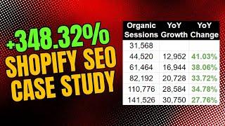 Shopify SEO Case Study - How I Helped A Shopify Site Grow By 348.32%