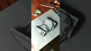 3D Art dollar #shorts #youtubeshorts #shortsart #art #artist #3dart #dollar #drawing #rahiljindran