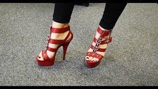 Review Red Matte Pleaser Delight-658 Strappy 6 Inch High Heel Sandals