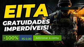 OPA! COD e 3 jogos pagos DE GRAÇA, GRANDES promoções da BANDAI E CAPCOM e gratuidades Steam