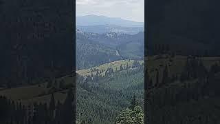 Вид на горы сверху Карпаты, Буковель