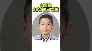 이민호, 2세~37세까지 얼굴 변화