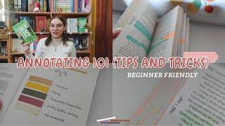 how i ANNOTATE my books + BEGINNER FRIENDLY tips ️