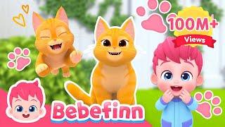 EP73 | The Cat Song  I'm A Ginger Cat Boo! Meow | Bebefinn Sing Along2 | Nursery Rhymes For Kids