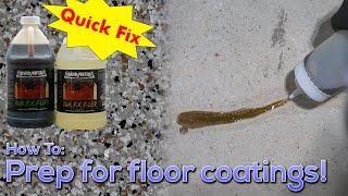 How To Prep for Floor Coatings | Cracks and Saw Cuts