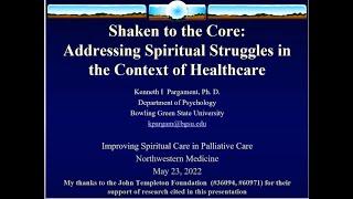 Religious/Spiritual (R/S) Struggle, Kenneth Pargament, PhD