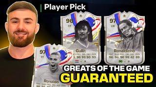 How to GUARANTEE a GREATS OF THE GAME in EAFC 24 (Unlimited FREE PACKS) *ft HUGE Pack Pull*