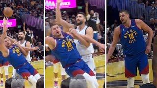 Nikola Jokic couldn't STOP LAUGHING when referee FINALLY called a FOUL on him - Mavericks vs Nuggets