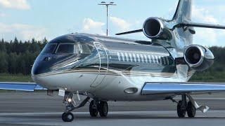 4K| Jetflite Dassault Falcon 7X OH-WIX At Tampere-Pirkkala