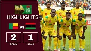 Benin (2) vs Libya (1) | CAN Maroc2025 Qualifiers | Le Bénin garde la tête froide et securise 3 pts