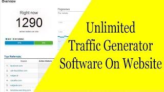 Unlimited Traffic Generator Software On Website || Free Website Traffic Generator 2022