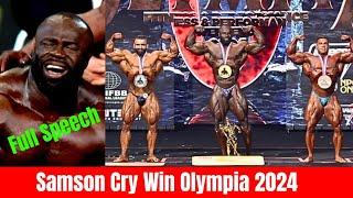 Samson Dauda Cry after Win Olympia 2024 & Emotional Speech + Hadi Choopan SadDerek Lunsford ?