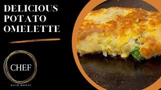 Easy potato cheese omelette recipe