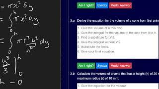 This video shows you how to answer question 3 in the tutorial on Integration2 in Babbage.