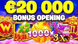 EVERY SLOT WAS ON FIRE ON THIS €20 000 BONUS OPENING!