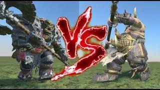 Grimgor Ironhide VS Tamurkhan the Maggot Lord. Total War Warhammer 3