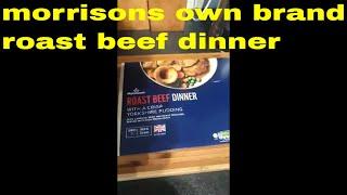 Morrisons Own Brand ROAST BEEF DINNER REVIEW