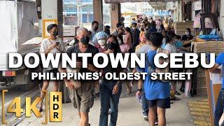 Walking At The Oldest Street In The Philippines - Colon St. | Downtown Cebu | 4K HDR