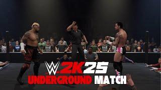 UNDERGROUND MATCH IN WWE 2K25 #wwe2k25 #2k25 #RuleBeyondTheRing