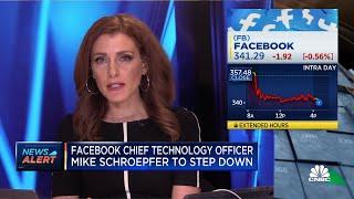 Facebook chief technology officer to step down