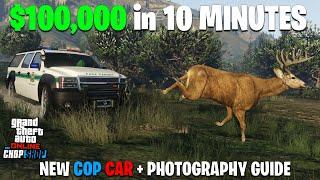 GTA Online WILDLIFE PHOTOGRAPHY Guide - Easy $100,000 EVERY DAY + Unlock New Cop Car