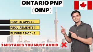 Ontario PNP 2024: The Complete Guide and the 3 Mistakes You MUST Avoid! #oinp