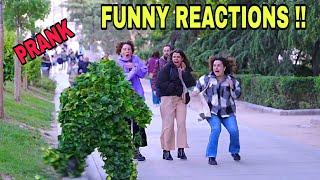 Prank Scaring People !! Funny Reactions in Madrid !! Bushman Prank