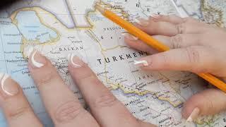 ASMR ~ Ahal, Turkmenistan History & Geography ~ Soft Spoken Map Tracing Google Earth