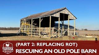 Rescuing An Old Pole Barn (Part 2: Replacing Rot)