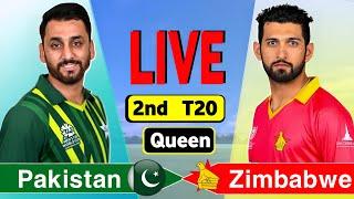 Pakistan vs Zimbabwe, 2nd T20 | Live Cricket Match Today | PAK vs ZIM Live Match Today | PAK vs ZIM