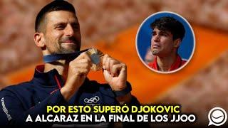 POR ESTO SUPERÓ DJOKOVIC A ALCARAZ EN LA FINAL DE LOS JUEGOS OLÍMPICOS