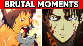 Top 10 MOST BRUTAL Moments in Attack on Titan