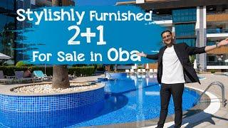 Oba Life Garden – Stylishly Furnished  2+1  for Sale in Oba