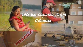 Unboxing 140 Kg Huge parcel from India to USA | Affordable Courier Service from Chennai | USA Tamil