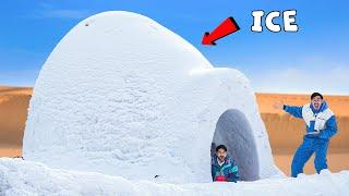 Making Real Ice House- IGLOO ! असली का बर्फ का घर | 100% Real