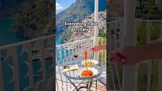 Everything I ate in Italy!  #italyfood #italytravel #italianfood #italyvlog #foodvlog