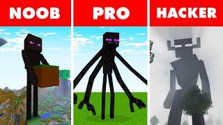 Minecraft NOOB vs. PRO vs. HACKER : MUTANT GIANT ENDERMAN in Minecraft!