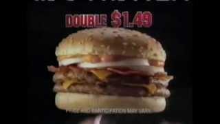 2002 Burger King Hickory Bacon Cheddar commercial