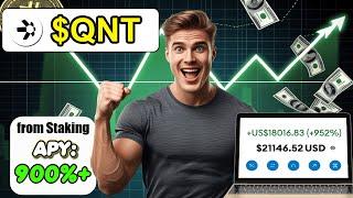 Stake QNT Crypto coin Today  Staking Quant coin Crypto Coin Could Earn You 952% APY